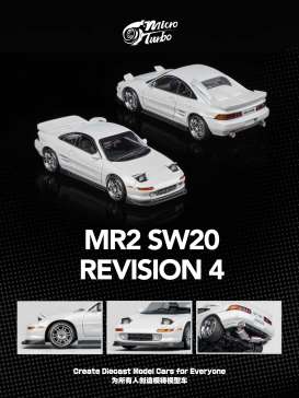 Toyota  - MR2 SW20 Revision 4 white - 1:64 - Microturbo - MT6402C2 - MT6402C2 | Toms Modelautos