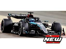 Mercedes Benz AMG - W15 2024 black/silver/turquoise - 1:24 - Bburago - 18-28069R - bura28069R | Toms Modelautos