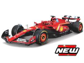 Ferrari  - SF-24 2024 red - 1:24 - Bburago - 18-26821L - bura26821L | Toms Modelautos