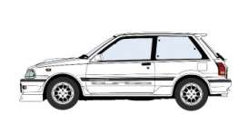 Toyota  - Starlet  - 1:24 - Hasegawa - 20777 - has20777 | Toms Modelautos