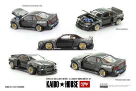Nissan  - Skyline 1999 grey - 1:64 - Mini GT - KHMG222 - MGTKHMG222 | Toms Modelautos