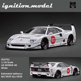 Ferrari  - LB-WORKS 40 white - 1:18 - Ignition - IG3752 - IG3752 | Toms Modelautos