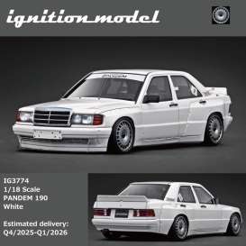 Mercedes Benz  - 190 white - 1:18 - Ignition - IG3774 - IG3774 | Toms Modelautos
