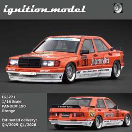 Mercedes Benz  - 190 orange - 1:18 - Ignition - IG3771 - IG3771 | Toms Modelautos