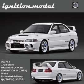 Mitsubishi  - Lancer Evo IV white - 1:18 - Ignition - IG3782 - IG3782 | Toms Modelautos