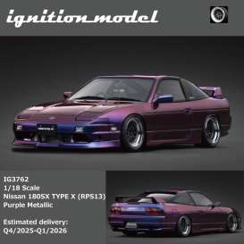 Nissan  - 180SX purple metallic - 1:18 - Ignition - IG3762 - IG3762 | Toms Modelautos