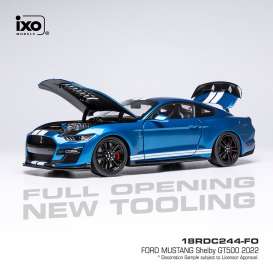 Ford Mustang - Shelby GT500 2022 blue - 1:18 - Ixo America - 18RDC244-FO - ixo18RDC244-FO | Toms Modelautos