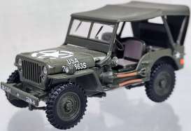 Jeep  - Fermee green - 1:43 - Oliex - OLIEX91850 - OLIEX91850 | Toms Modelautos
