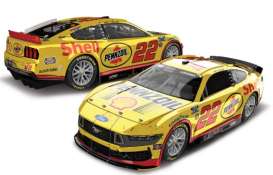 Ford  - Mustang 2024 yellow/red - 1:24 - Action Racing Collectibles - W222422SHPJL9 - arcW222422SHPJL9 | Toms Modelautos