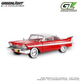 Plymouth  - Fury 1958 red - 1:24 - GreenLight - 84222 - gl84222 | Toms Modelautos