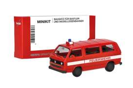 Volkswagen  - T3 red - 1:87 - Herpa - 012591-002 - herpa012591-002 | Toms Modelautos
