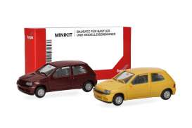 Renault  - Clio 16V red/yellow - 1:87 - Herpa - 012171-002 - herpa012171-002 | Toms Modelautos
