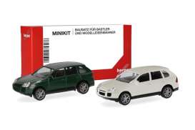 Porsche  - Cayenne Turbo green/white - 1:87 - Herpa - 012836-002 - herpa012836-002 | Toms Modelautos