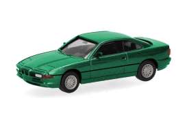 BMW  -  850i (E31) coupé green - 1:87 - Herpa - H034142-002 - herpa034142-002 | Toms Modelautos
