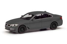 BMW  - 5 (G30) Limo grey - 1:87 - Herpa - H420372-003 - herpa420372-003 | Toms Modelautos
