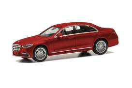 Mercedes Benz  - S Klasse red - 1:87 - Herpa - H430869-004 - herpa430869-004 | Toms Modelautos