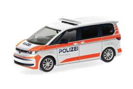 Volkswagen  - Multivan  white/red - 1:87 - Herpa - H098496 - herpa098496 | Toms Modelautos