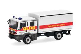 MAN  - MzKW DLRG/Katastrophenschutz white/red - 1:87 - Herpa - H098441 - herpa098441 | Toms Modelautos
