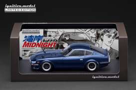 Nissan  - Fairlady Z (S30) blue silver/gray - 1:18 - Ignition - IG3591 - IG3591 | Toms Modelautos
