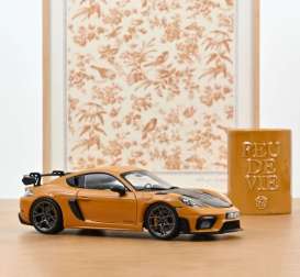 Porsche  - Cayman GT4 RS 2023 Bahama yellow - 1:18 - Norev - 187252 - nor187252 | Toms Modelautos
