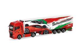 MAN  - TGX GX red/white/green - 1:87 - Herpa - H316767 - herpa316767 | Toms Modelautos