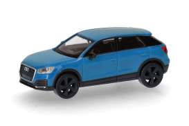 Audi  - Q2 blue - 1:87 - Herpa - 028677-003 - herpa028677-003 | Toms Modelautos
