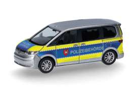 Volkswagen  - Multivan  silver/blue/yellow - 1:87 - Herpa - 098625 - herpa098625 | Toms Modelautos