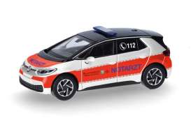 Volkswagen  - ID.3  red/white - 1:87 - Herpa - 098588 - herpa098588 | Toms Modelautos