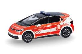 Volkswagen  - ID.3  red/white - 1:87 - Herpa - 098557 - herpa098557 | Toms Modelautos