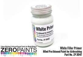 Zero Paints Paint - White Filler Primer - Zero Paints - ZP3047 | Toms Modelautos