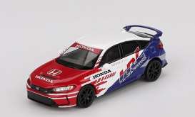 Honda  - Civic 2024 red/white/blue - 1:64 - Mini GT - 01079Lhd - MGT01079Lhd | Toms Modelautos