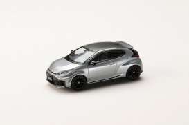 Toyota  - GR Yaris RZ 2024 grey - 1:64 - Hobby Japan - HJ641087GM - HJ641087GM | Toms Modelautos