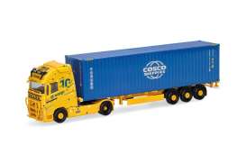 Volvo  - FH 2020 yellow/blue - 1:87 - Herpa - H319898 - herpa319898 | Toms Modelautos