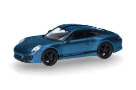 Porsche  - 911 blue - 1:87 - Herpa - H430418-002 - herpa430418-002 | Toms Modelautos