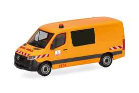 Mercedes Benz  - Sprinter 2018 orange - 1:87 - Herpa - 098663 - herpa098663 | Toms Modelautos