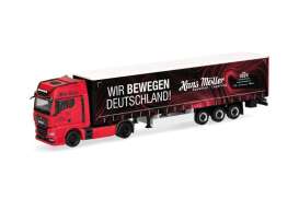 MAN  - TGX red/black - 1:87 - Herpa - H319669 - herpa319669 | Toms Modelautos