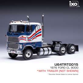 Ford  - CL 9000 1976 blue/white/red - 1:64 - Ixo America - U64TRTR001S - ixoU64TRTR001S | Toms Modelautos