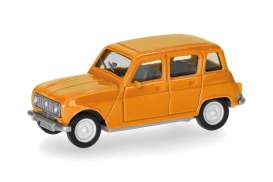 Renault  - R4 orange - 1:87 - Herpa - H020190-010 - herpa020190-010 | Toms Modelautos