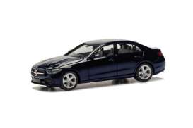 Mercedes Benz  - C Limousine (W206) blue - 1:87 - Herpa - H421003-003 - herpa421003-003 | Toms Modelautos
