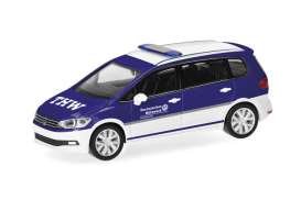 Volkswagen  - Touran blue/white - 1:87 - Herpa - H098373 - herpa098373 | Toms Modelautos
