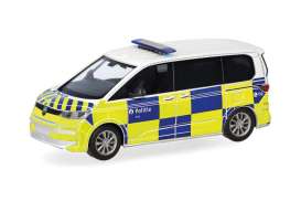 Volkswagen  - Multivan 2022 white/yellow/blue - 1:87 - Herpa - H098670 - herpa098670 | Toms Modelautos