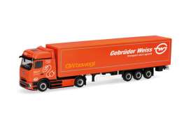 Mercedes Benz  -  eActros 600 ProCabin  orange - 1:87 - Herpa - H320177 - herpa320177 | Toms Modelautos