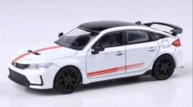 Honda  - Civic 2025 white/red - 1:64 - Para64 - 55589 - pa55589 | Toms Modelautos