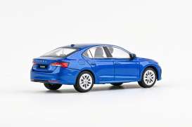 Skoda  - Octavia IV FL 2024 blue race - 1:43 - Abrex - 143AB-048KD - ab143AB-048KD | Toms Modelautos