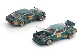 Nissan  - Skyline KPGC110 green/gold - 1:64 - Pop Race Limited - PR640366 - PR640366 | Toms Modelautos