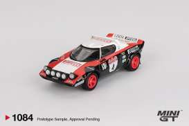 Lancia  - Stratos 1978 white/red/black - 1:64 - Mini GT - 01084-LHD - MGT01084LHD | Toms Modelautos