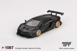 Lamborghini  - Aventador 2025 matte black - 1:64 - Mini GT - 01087-BL - MGT01087BL | Toms Modelautos