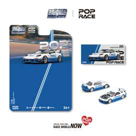 Mazda  - RX7 (FC3S) white/blue - 1:64 - Pop Race Limited - PRE021 - PRE021 | Toms Modelautos