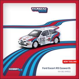 Ford  - Escort 1994 white/red/blue - 1:64 - Tarmac - T64-081-94RS15 - TC-T64-081-94RS15 | Toms Modelautos