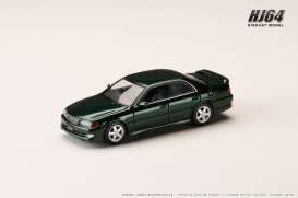 Toyota  - Chaser  1996 dark green - 1:64 - Hobby Japan - HJ641072GR - HJ641072GR | Toms Modelautos
